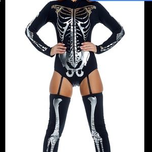 Sexy Skeleton Costume small
